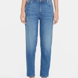 NEW Eileen Fisher High Rise Organic Cotton Denim Tapered Ankle Jean
